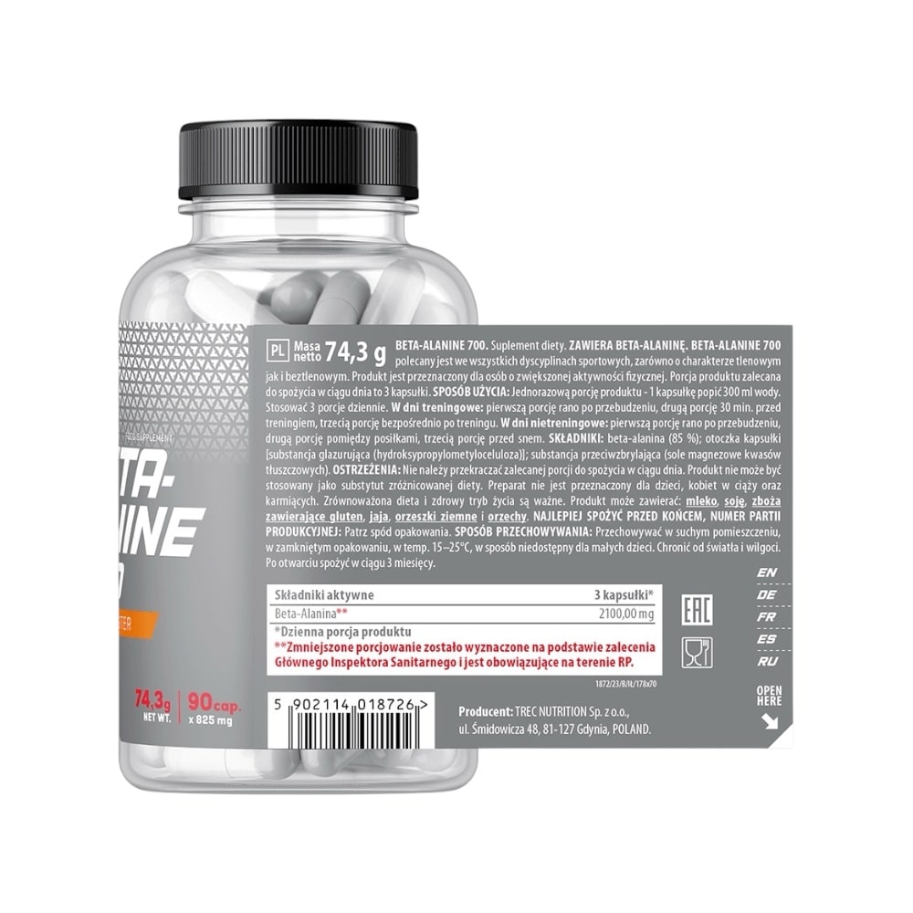 Beta Alanine Trec Nutrition Info 90 Caps