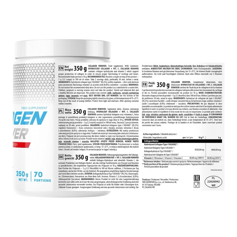Collagen Renover Body Care Powder Trec Nutrition Info 350g