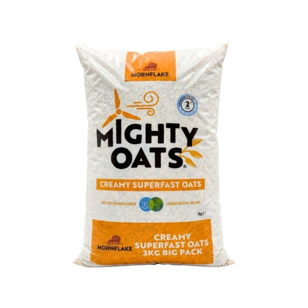 Creamy Superfast Oats Mighty Oats Mornflake 3kg