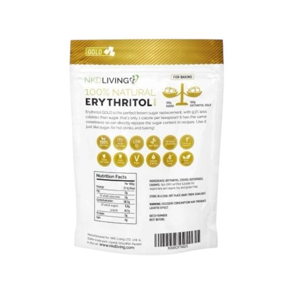 Gold Erythritol Nkdliving Info 500g
