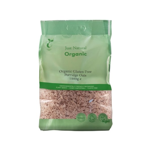 Organic Gluten Free Porridge Oats Just Natural 1kg