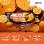 Chocolate Orange Warrior Creatine Protein Bar Info 75g