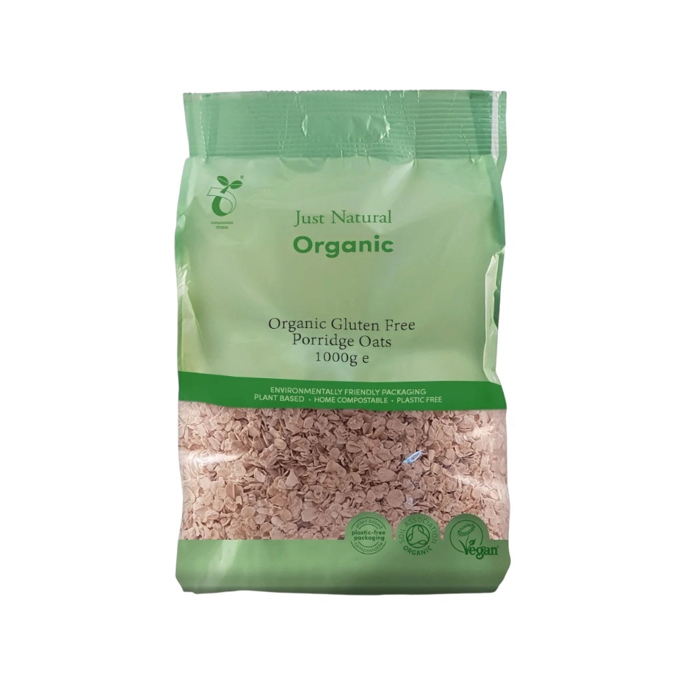 Gluten Free Porridge Oats Just Natural Organic New 1kg Gluten Free Porridge Oats Just Natural Organic New 1kg