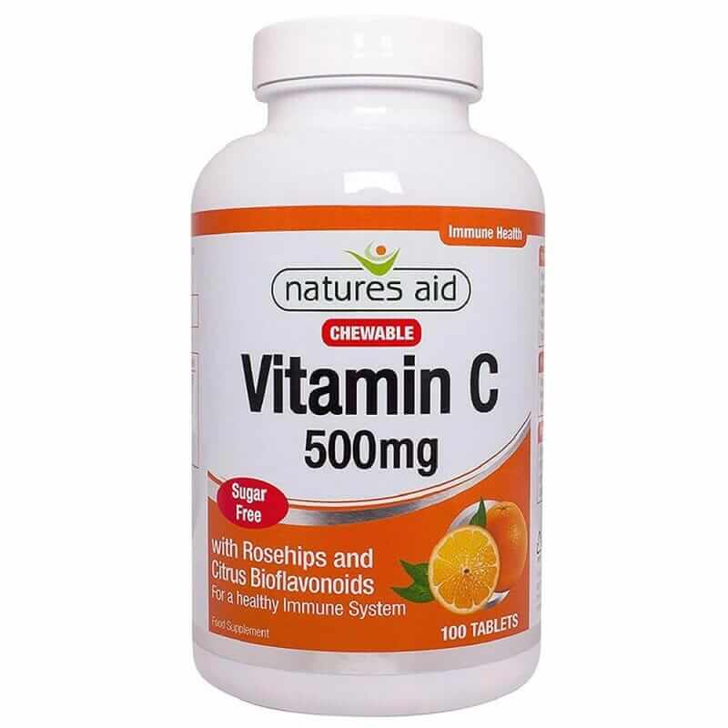 VITAMIN C 500MG WITH ROSEHIPS AND CITRUS BIOFLAVONOIDS 100 TABLETS ...