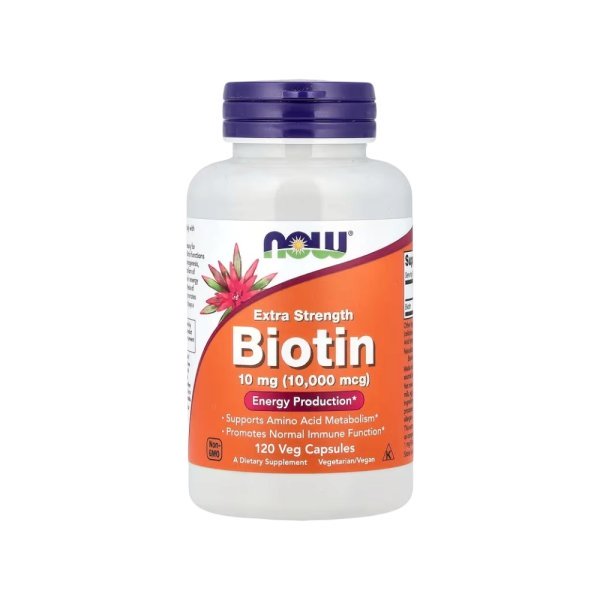 Biotin 10mg Now Foods 120 Veg Capsules