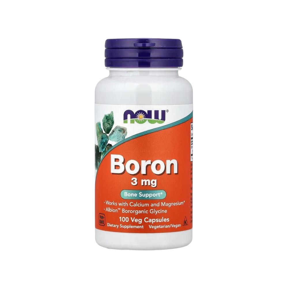 Boron 3mg Now Foods 100 Veg Capsules
