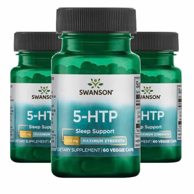 5-HTP 200mg 60 Veggie Capsules - Swanson - Fit Cookie