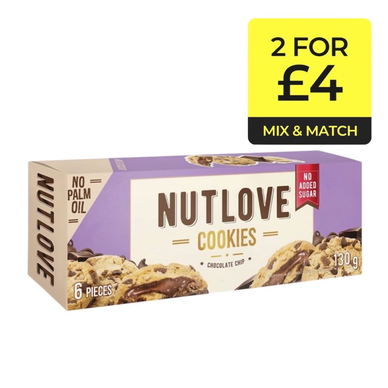 Chocolate Chip Nutlove Cookies Allnutrition 2for4 130g