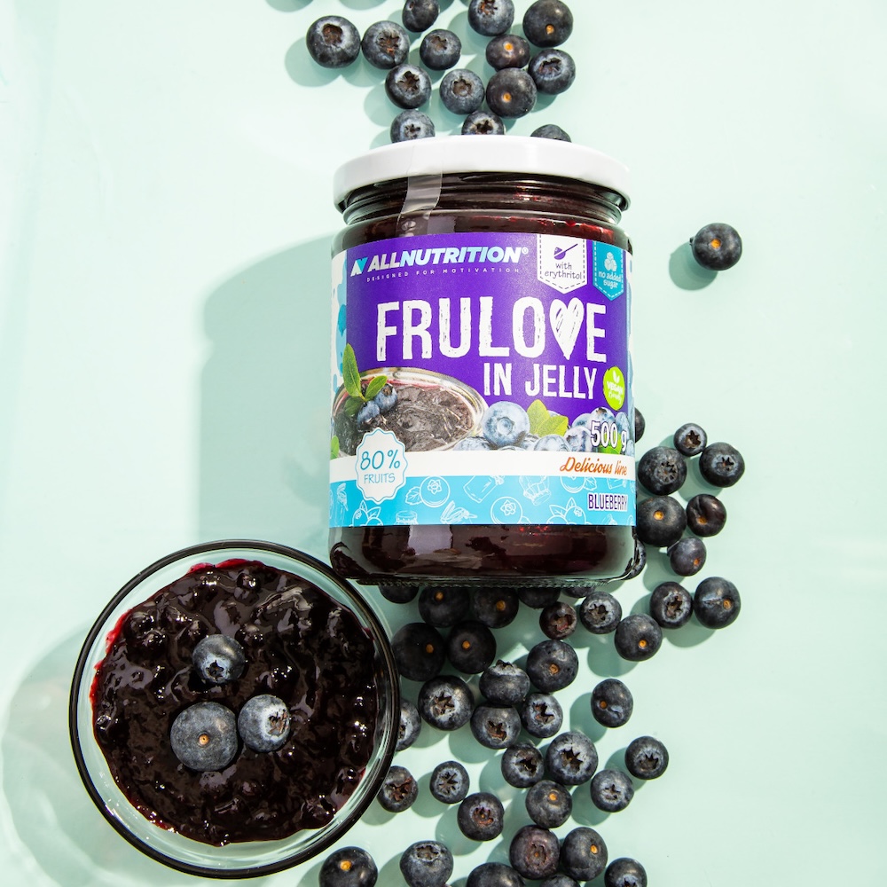 Blueberry Frulove In Jelly Jam Allnutrition Picture 500g Blueberry Frulove In Jelly Jam Allnutrition Picture 500g