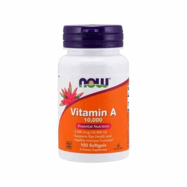 Vitamin A 10.000 Now Foods 100 Softgels