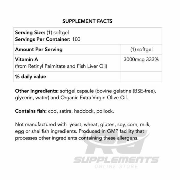 now foods vitamin a supplement facts rgsupplements