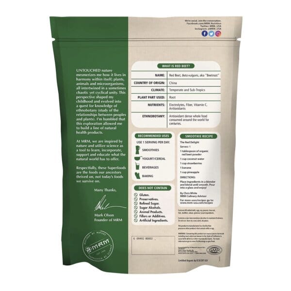 organic-red-beet-powder=240g-mrm-nutrition-ingredients