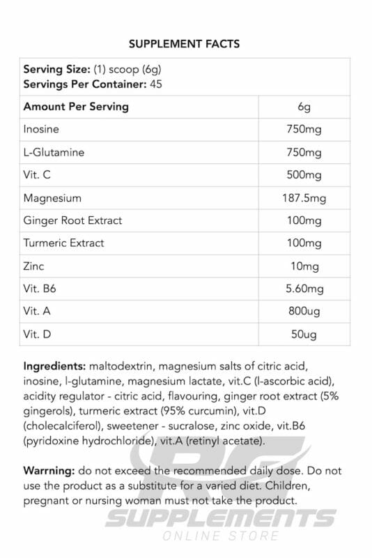 trec nutrition immun er supplement facts rgsupplements