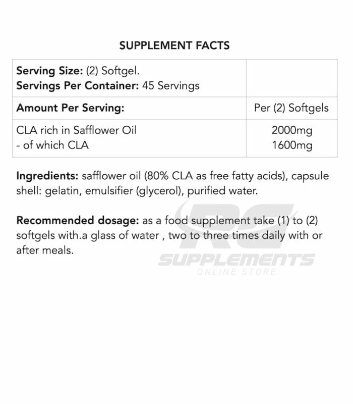 usn cla pure 1000 ingredients rgsupplements