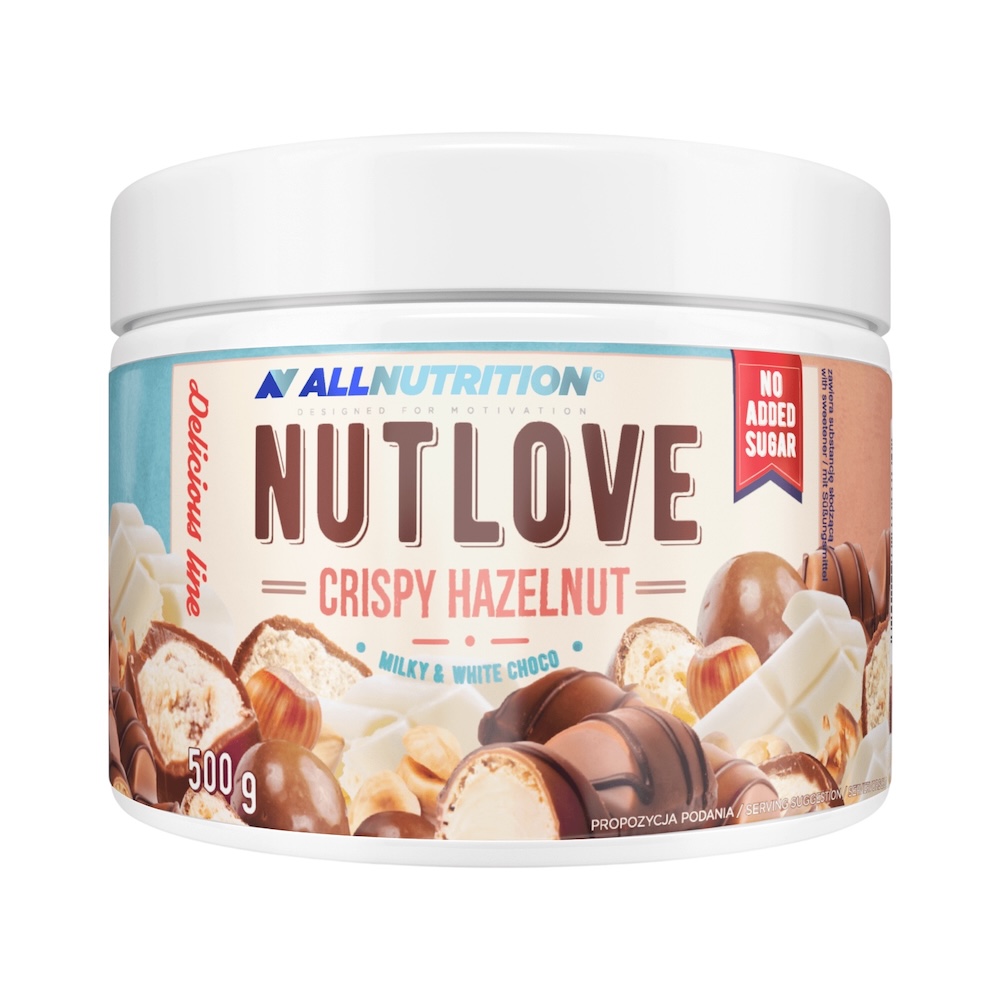 Crispy Hazelnut Nutlove Allnutrition Chocolate Spread 500g Crispy Hazelnut Nutlove Allnutrition Chocolate Spread 500g