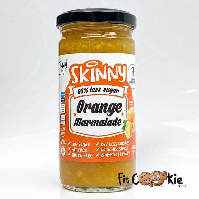 Orange Marmalade Jam 260g Skinny Food Fit Cookie