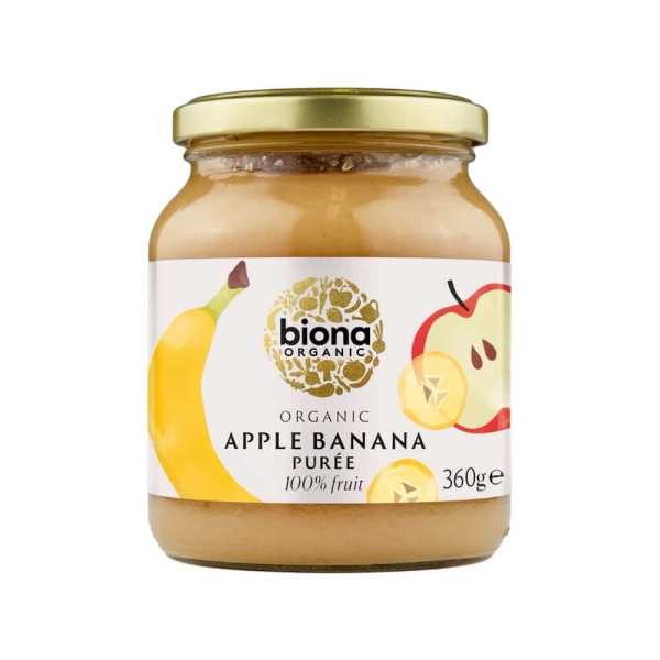 Apple Banana Puree Biona Organic New 360g