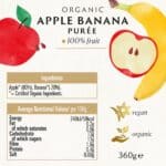 Apple Banana Puree Biona Organic New Info 360g