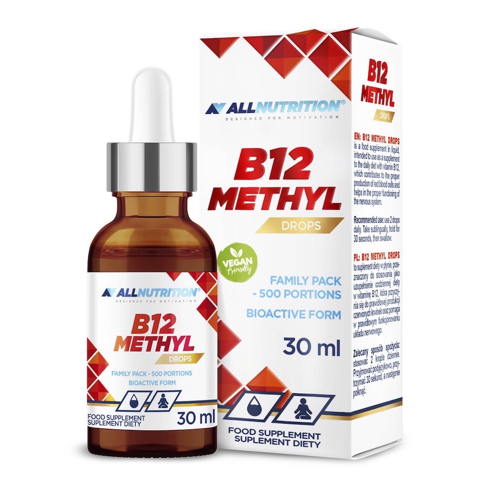 Vitamin B12 Methyl Drops Allnutrition 30ml Vitamin B12 Methyl Drops Allnutrition 30ml