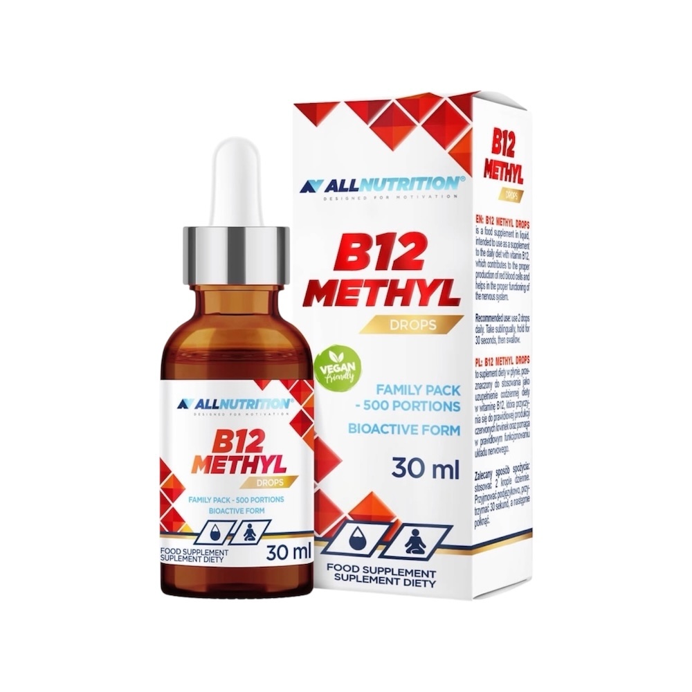 B12 Vitamin Methyl Drops Allnutrition 30ml B12 Vitamin Methyl Drops Allnutrition 30ml