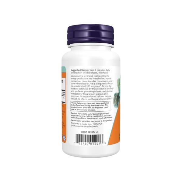 Magnesium Citrate Now Food Info2 60 Veg Capsules