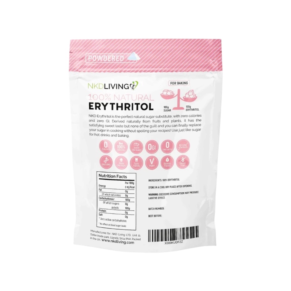 Powdered Erythritol 100% Natural Nkdliving Info5 1kg