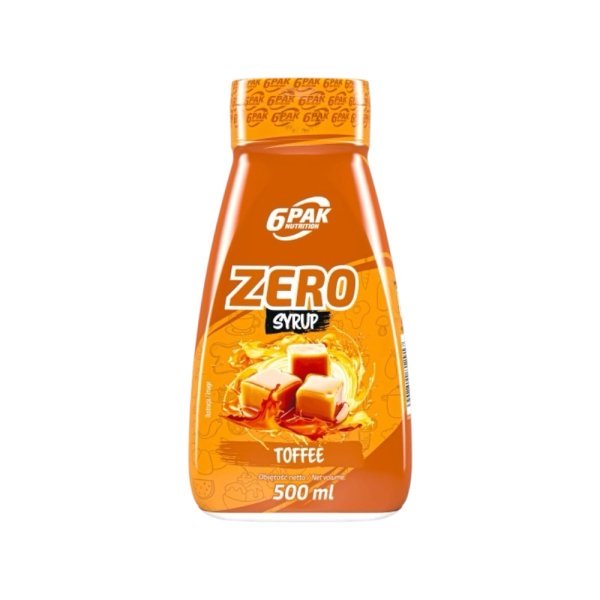 Toffee Zero Syrup 6pak Nutrition 500ml