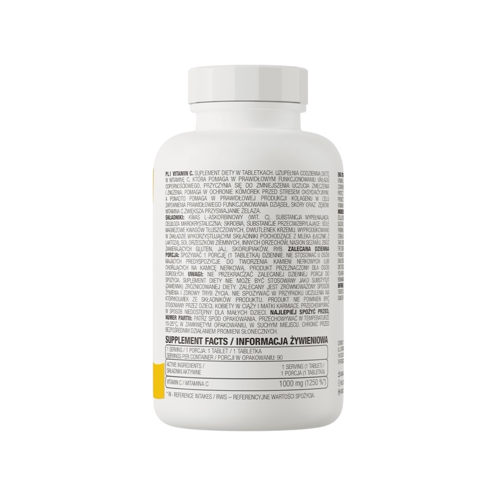 Vitamin C 1000 Ostrovit Info 90 Tabs