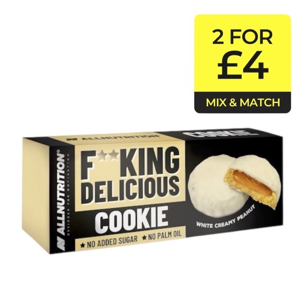 White Creamy Peanut Fitking Delicious Cookie Allnutrition 128g White Creamy Peanut Fitking Delicious Cookie Allnutrition 128g