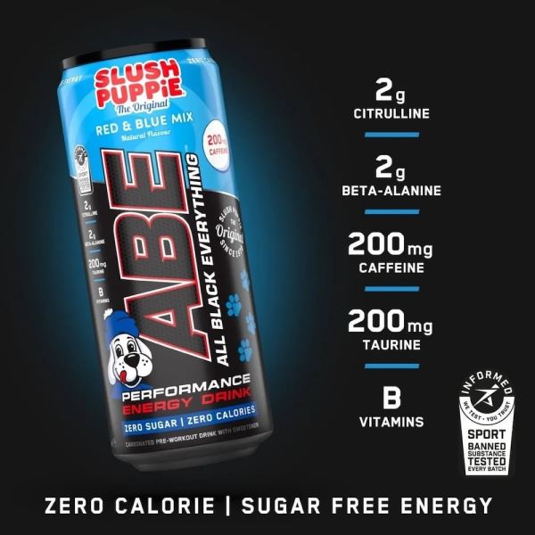 Abe Pre Workout Can Drink Slush Puppie 330ml