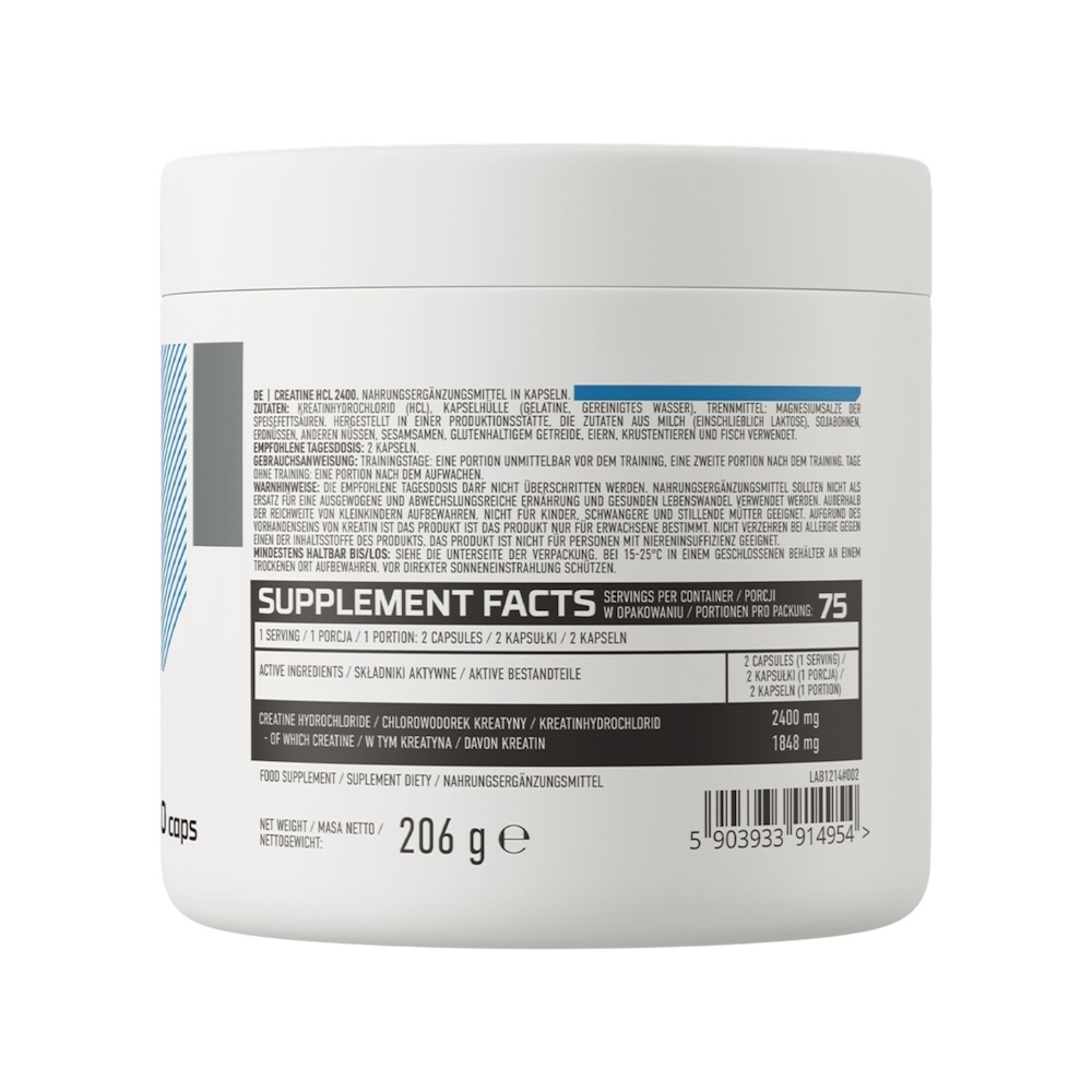 Creatine Hcl 2400 Ostrovit Info 150 Caps Creatine Hcl 2400 Ostrovit Info 150 Caps