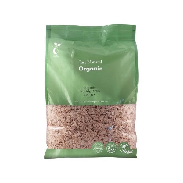 Porridge Oats Just Natural Organic New 1kg