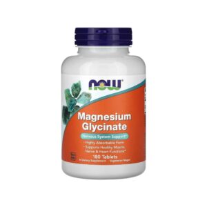 Magnesium Glycinate Now Foods 180 Tablets