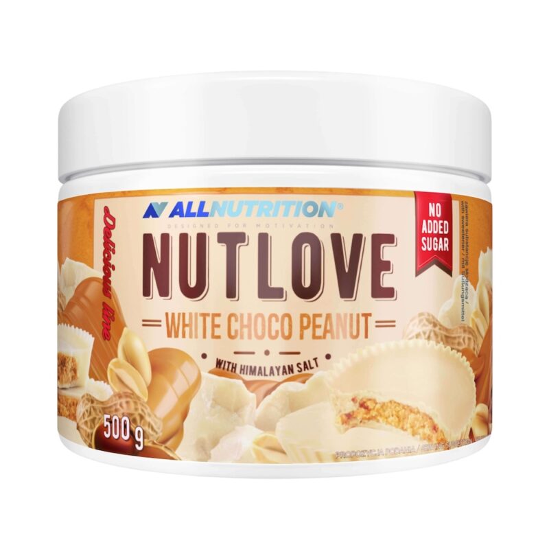 White Choco Peanut Nutlove Allnutrition Chocolate Spread 500g