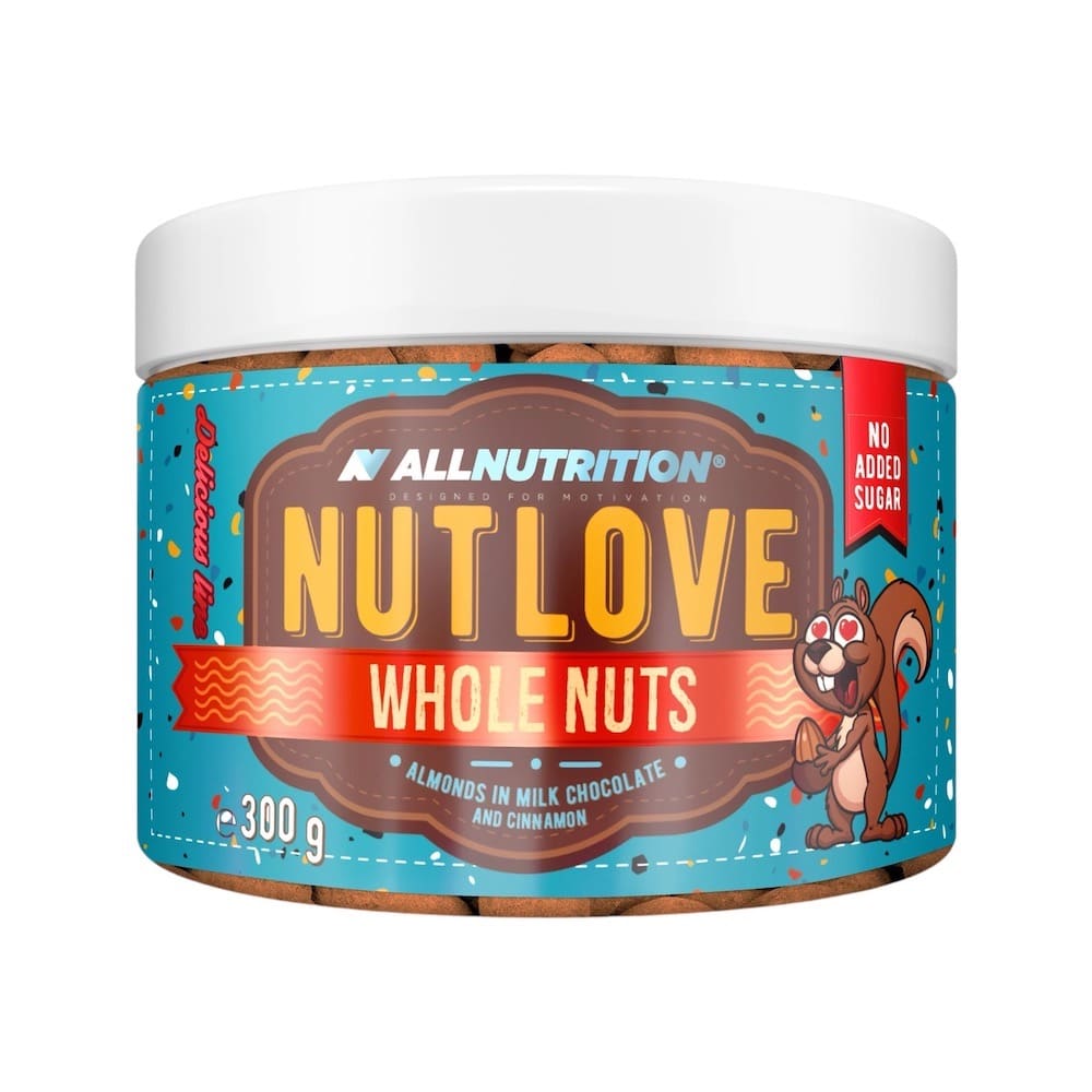 Almonds In Milk Chocolate And Cinnamon Nutlove Whole Nuts Allnutrition 300g Almonds In Milk Chocolate And Cinnamon Nutlove Whole Nuts Allnutrition 300g