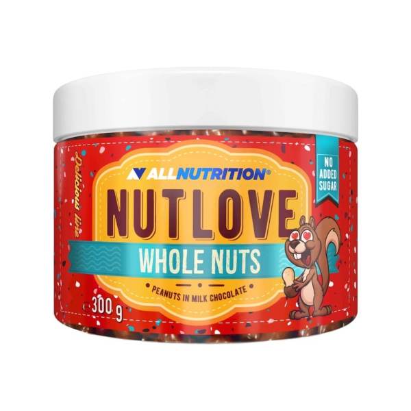 Peanuts In Milk Chocolate Nutlove Whole Nuts Allnutrition 300g