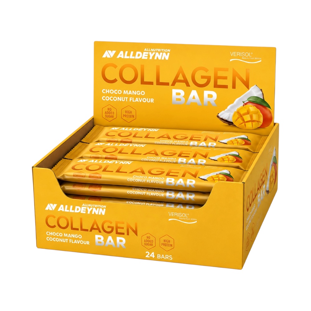 Choco Mango Coconut Collagen Bar Alldeynn Allnutrition Box 24 X 40g