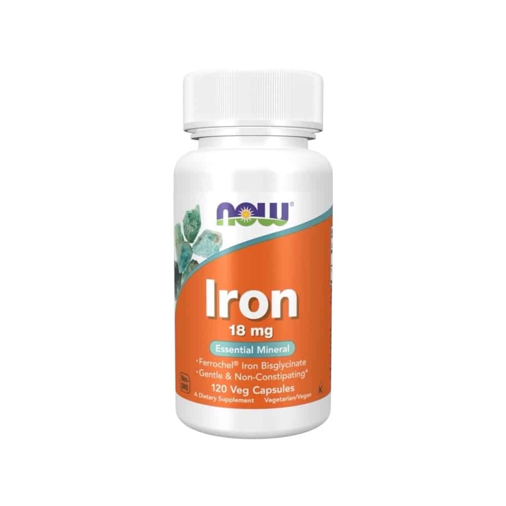 Iron Now Foods 18mg 120 Veg Caps Iron Now Foods 18mg 120 Veg Caps
