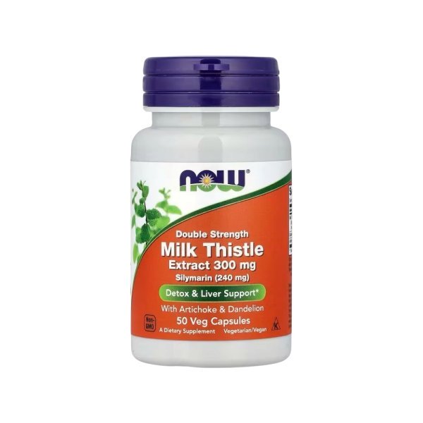 Milk Thistle Extract 300mg Now Foods 50 Veg Capsules