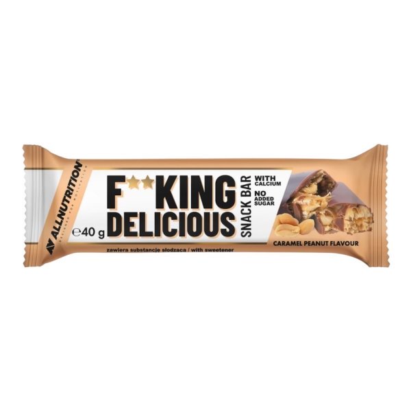 Caramel Peanut Fitking Delicious Snack Bar Allnutrition 40g