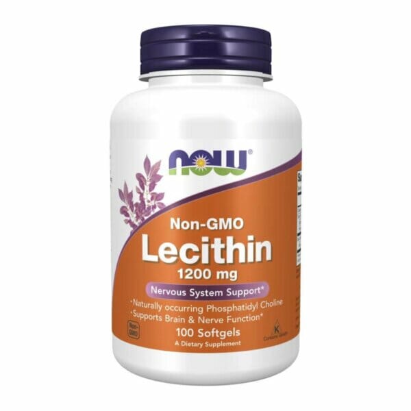 Lecithin 1200mg 100 Softgels Now Foods.jpg