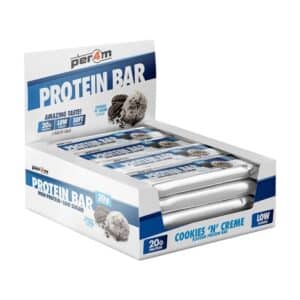 Cookies Creme Protein Bars Box Per4m Nutrition 12x 62g