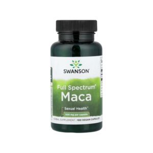 Maca 500mg Swanson New 100 Vegan Capsules