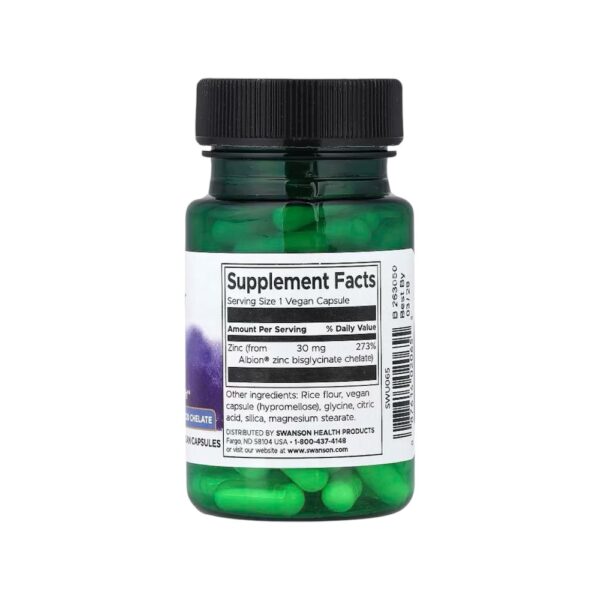 Info Zinc Swanson 30mg 90 Veg Caps