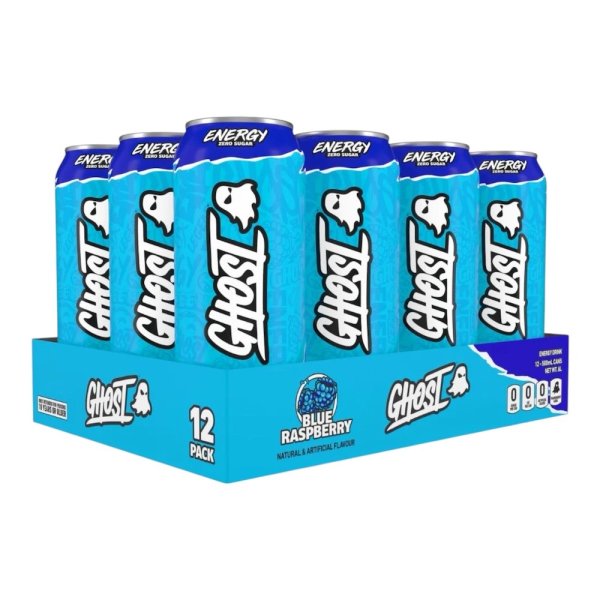 Blue Raspberry Ghost Energy Drink Case 12x 500ml Blue Raspberry Ghost Energy Drink Case 12x 500ml