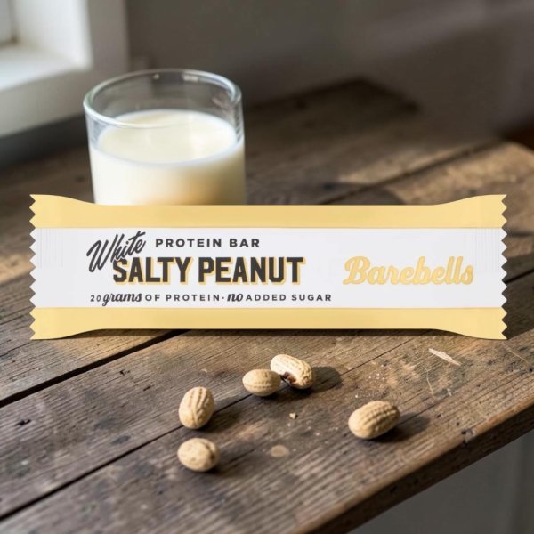 White Salty Peanut Barebells Protein Bar 2 55g