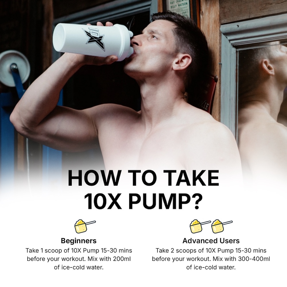 10x Athletic Pump Pre Workout Info2 600g