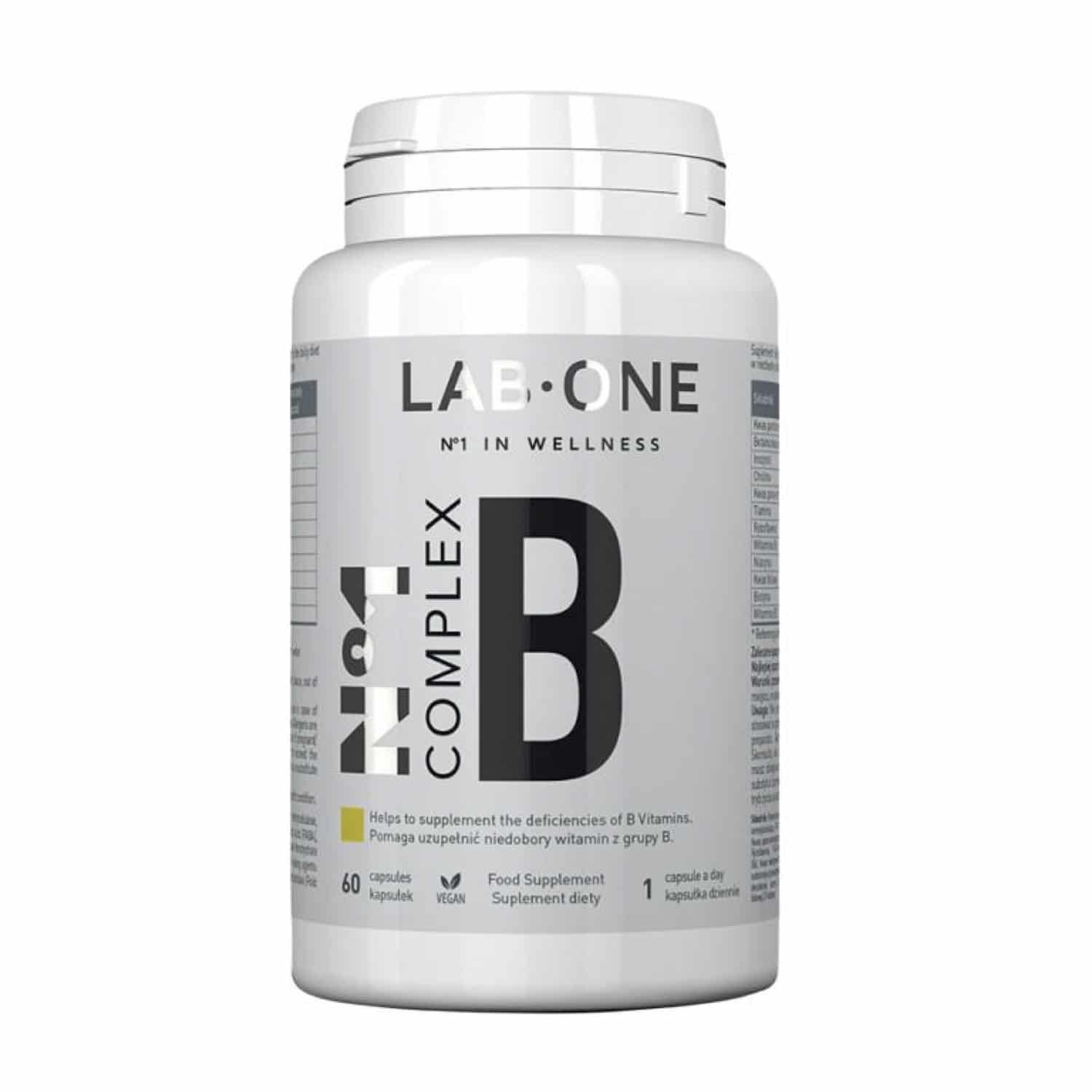 Lab One B Complex 60 Veggie Capsules.jpg Lab One B Complex 60 Veggie Capsules.jpg