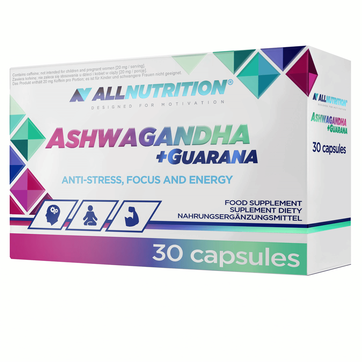 Allnutrition Ashwagandha Guarana 30 Capsules Fitcookie.png Allnutrition Ashwagandha Guarana 30 Capsules Fitcookie.png