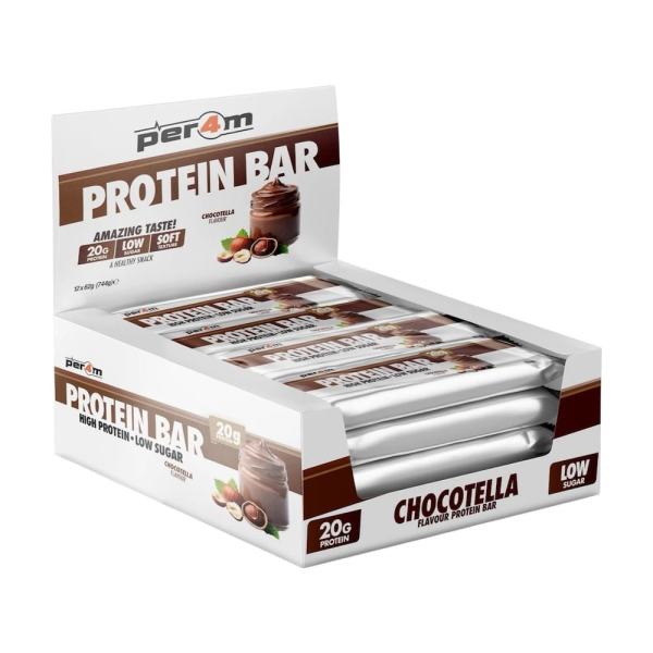 Chocotella Protein Bars Box Per4m Nutrition 12x 62g